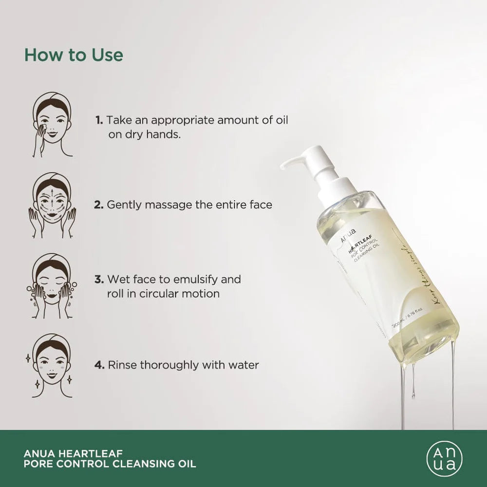 Heartleaf Pore Control Cleansing Oil, 200ml